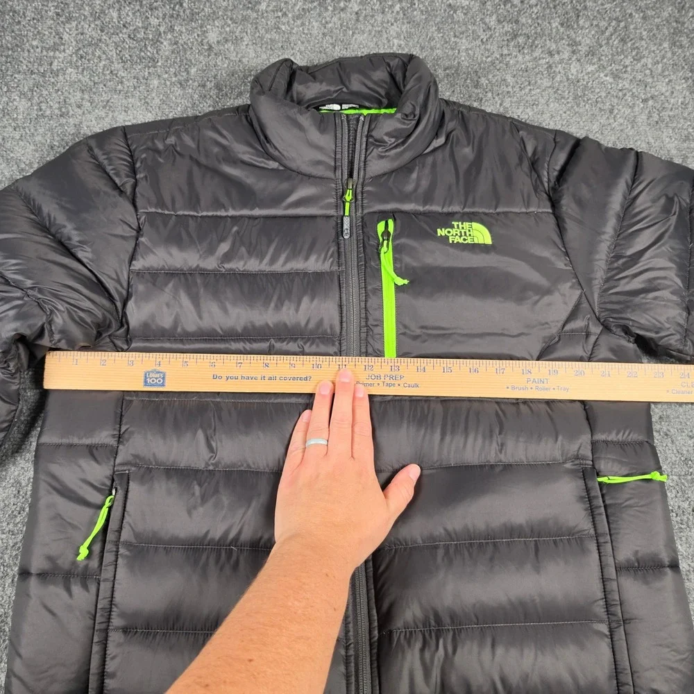 The North Face Aconcagua Puffer Jacket Mens M Black Green 550 Down Insulated